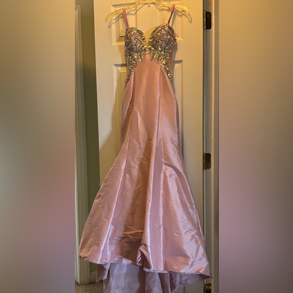 Blush prom gown